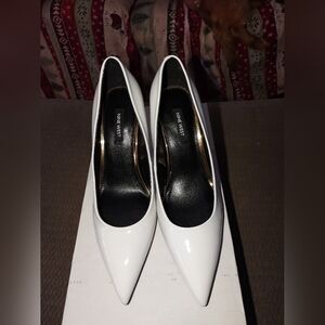 Nine West Glossy White Heels